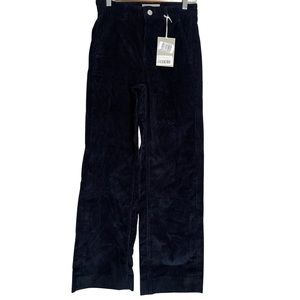 COPY - Everlane NWT The Corduroy Wide Leg Pant in Navy Blue size 0